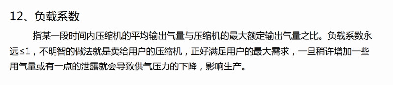 空壓機負載系數